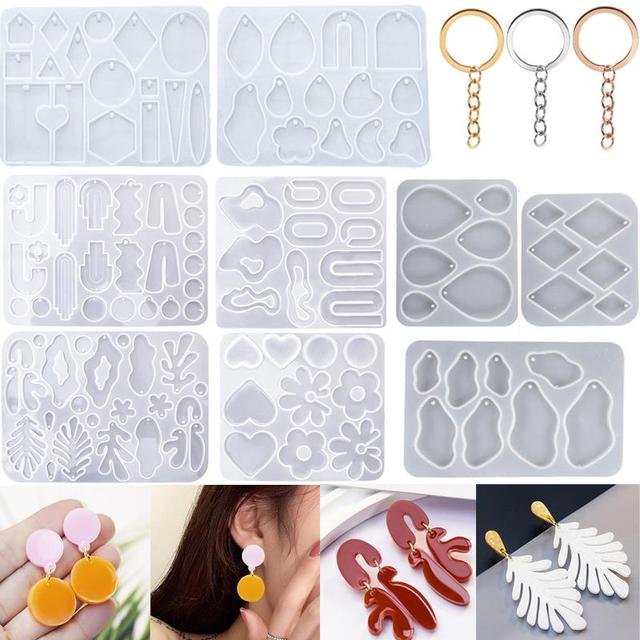 Earring Pendant Silicone Mold Epoxy Resin Jewelry Making Molds